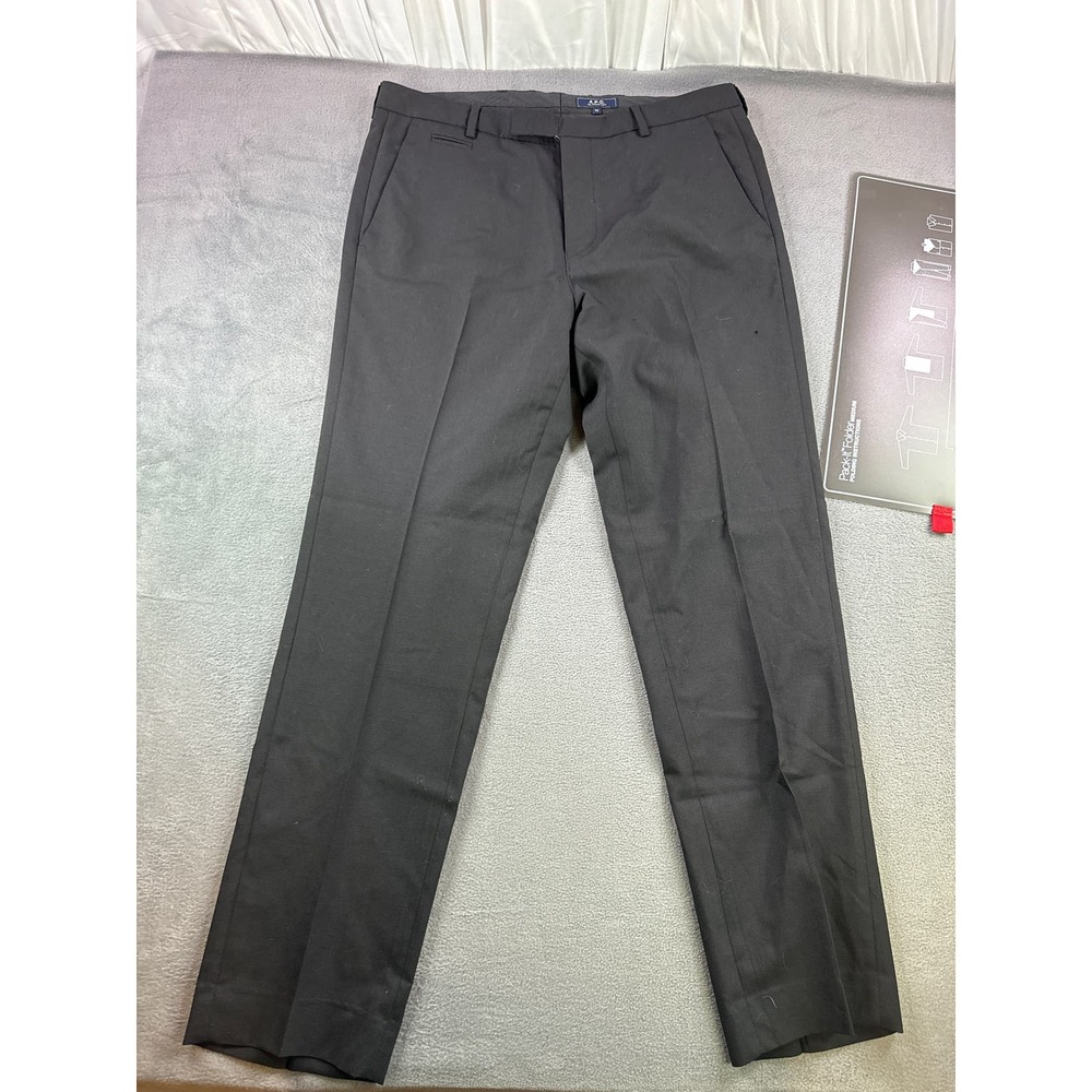 A.P.C. Pants Womens 42 Black Wool Mohair Blend Rue Madame‎ Paris Lightweight